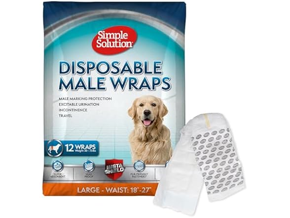 Simple Solution Disposable Male Wraps