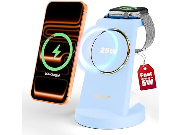WayLite 3-in-1 iPhone Charging Station