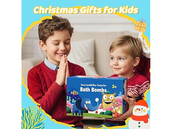 YoYokay Kids Bath Bombs with Toys Inside