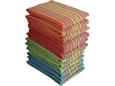$14.99, Was $29.99, 50% Off! Simpli-Magic Cotton Dish Towels 24Pk dealfomo