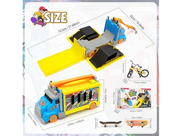 Hestiasko Finger Skateboard Park Set