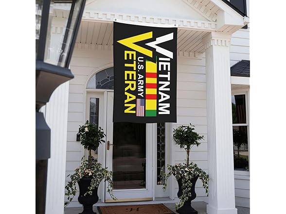 MUKASY Us Army Vietnam Veteran Flag Brass Gromet