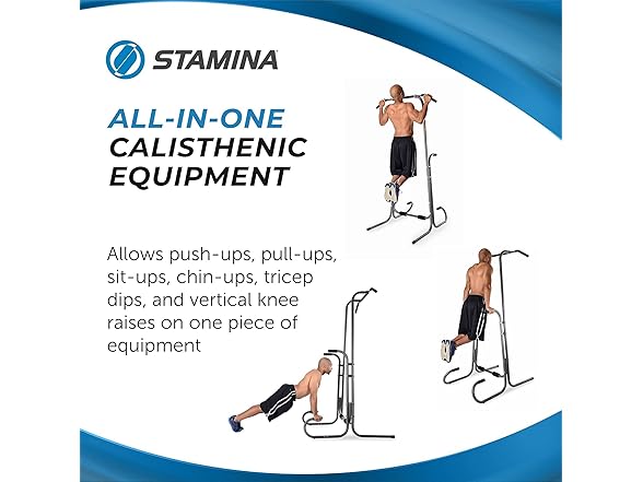 Stamina Power Tower - Dip Bar Pull Up Bar