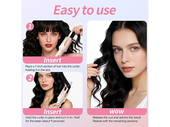 3 In 1 Automatic Hair Curler Set