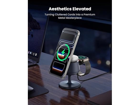 GEEKERA 25W Qi2.2 Fast 3-in-1 Charger