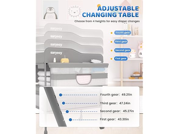 Baby Changing Table, Mobile Folding