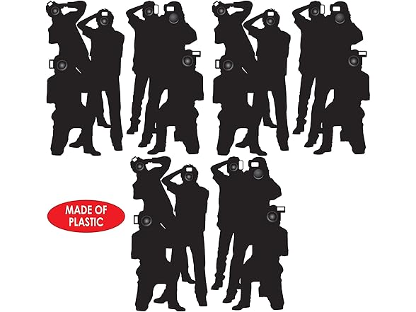 Beistle 6 Piece Plastic Paparazzi Backdrop