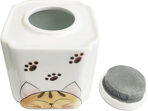 Qiulogfen Orange Animal Print Ceramic