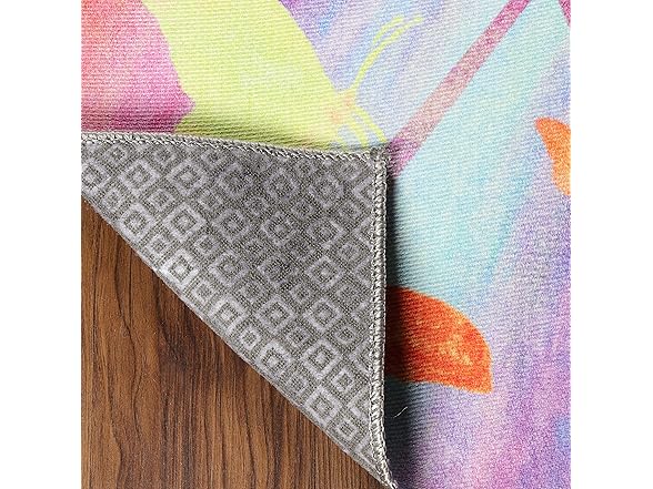 Superior 2'x3' Butterfly Non-Slip Kids Rug