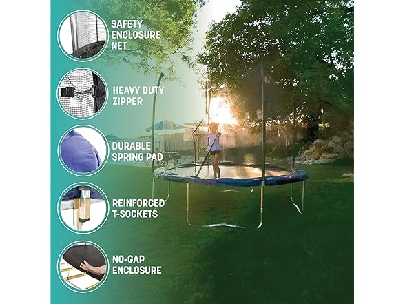 Skywalker Trampoline Jump N' Dunk 8 FT