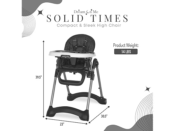 Dream On Me Solid Times High Chair
