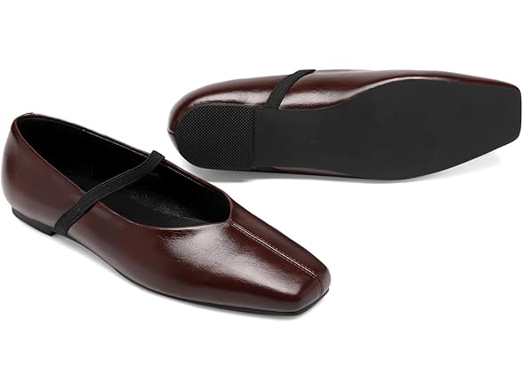 CEFISOP Women Burgundy Suede Flats