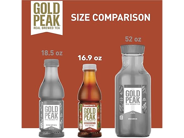 6PK Gold Peak Tea, Unsweet Tea, 16.9 fl oz