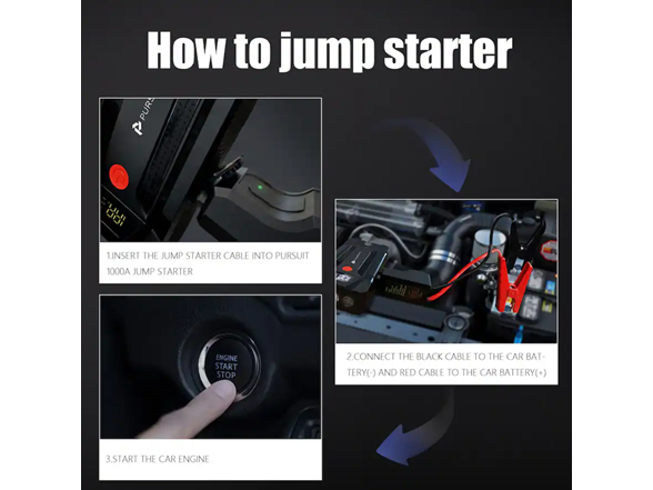 Pursuit 1000A Jump Starter & Power Bank