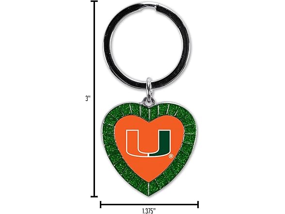 Dallas Cowboys Rhinestone Heart Keychain