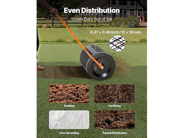 VEVOR Compost Spreader and Peat Moss Spreader