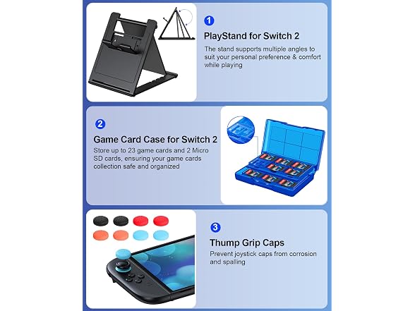 FYOUNG Switch 2 Case Bundle w/ Charger