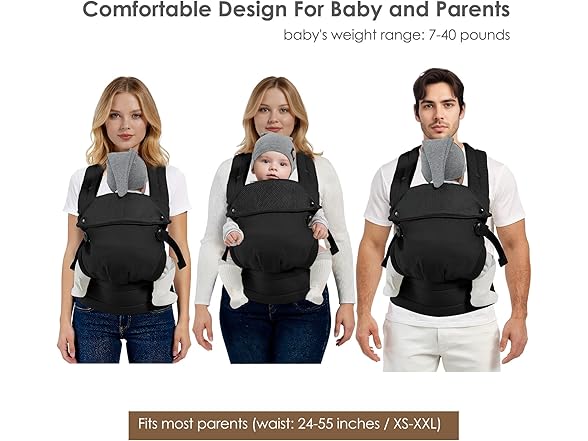 MISSWISDOM Baby Carrier Newborn to Toddler