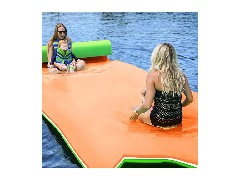 3 Layers Foam Floating Water Mat 9' x 6'