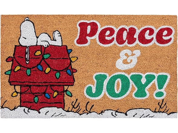 Gertmenian Peanuts Snoopy Coir Doormat