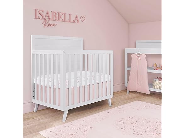 Evolur Baby Pink Heart Crib Bedding Set