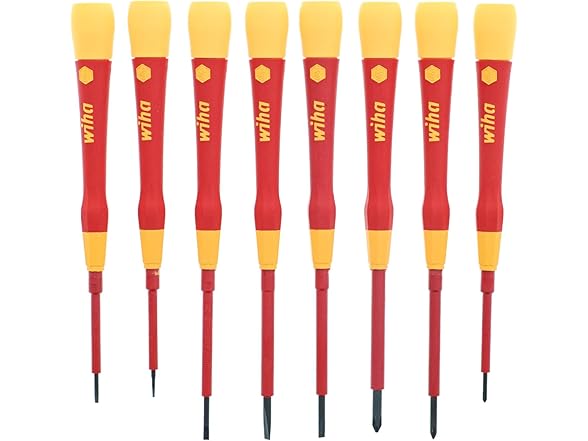 Wiha 32088 Insulated Precision Screwdriver Set 8Pc
