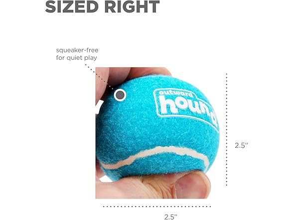 Outward Hound Tennis Ballz Fetch Dog Toy