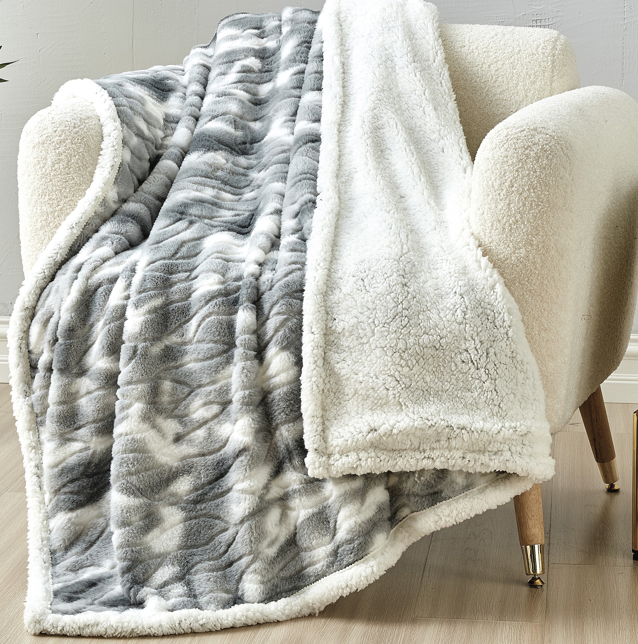 Noble House 2Pk Alaska Sherpa Throw/Blankets - Gallery 12