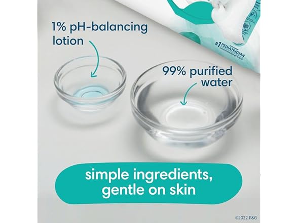 Pampers Aqua Pure Baby Wipes 56ct