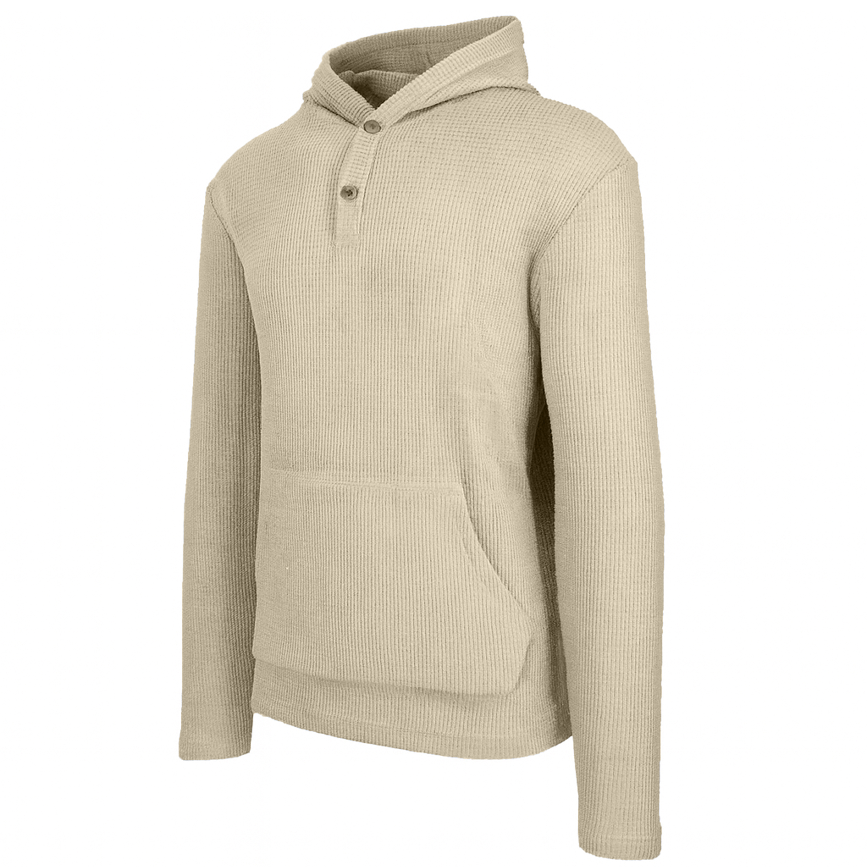 3Pk Mens Waffle Thermal Henley Hoodie - Gallery 16