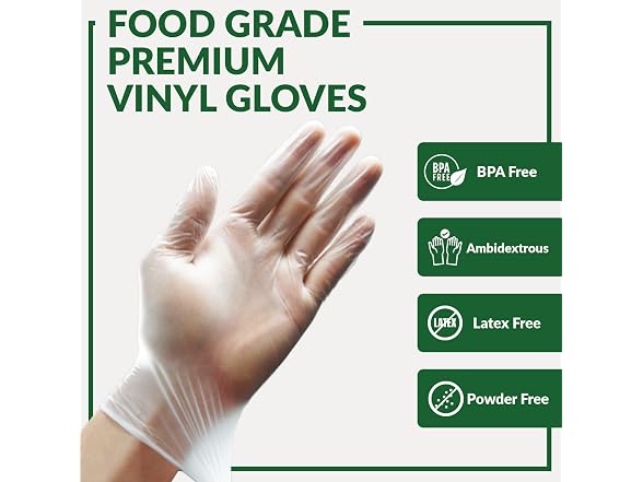 GORILLA SUPPLY Disposable Heavy Duty Vinyl Med