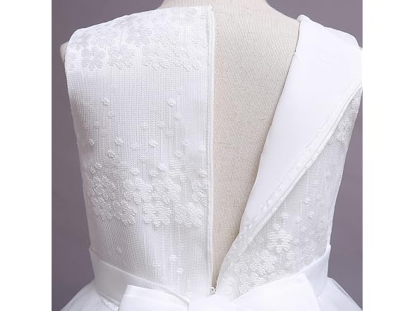 Idopip (5-6 Years) Flower Girl Lace Kids Dress