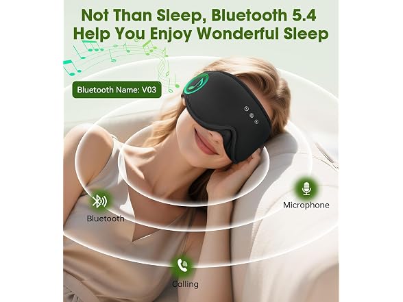 Bamboo Cotton Large Sleep Mask With