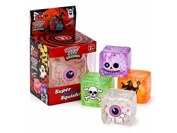 Halloween Jelly Cube Squishy 2-Pack Mystery Set