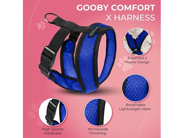 Gooby Comfort X Head-in Dog Harness, Choke-Free, S