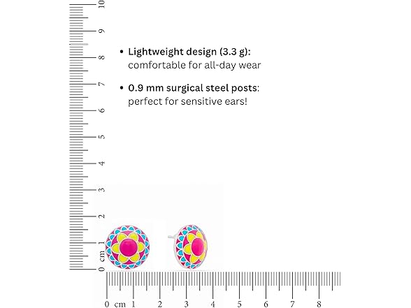 Nubian Inspired Floral Sunburst Earrings
