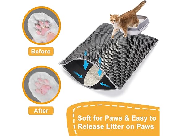 USHARP cat litter mat