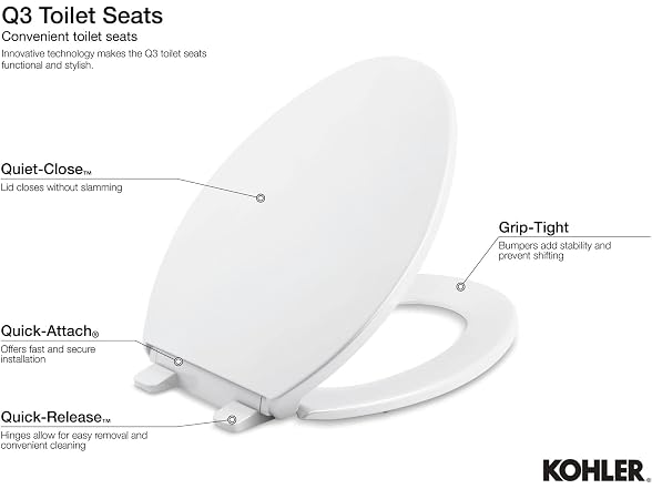 KOHLER K-4008-96 Reveal Quiet-Close