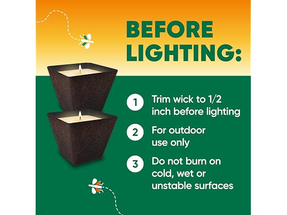 OFF! Backyard Citronella Scented Candle
