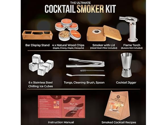 The Ultimate Whiskey Smoker Kit