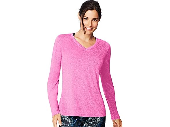 Hanes Women (XL) O9309 Shirt Fresh Berry Heather