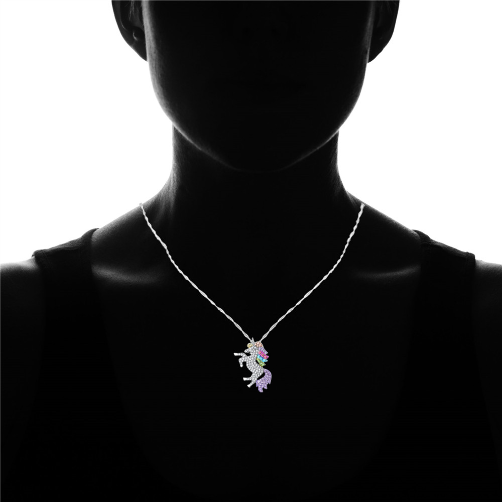 Crystal Unicorn Necklace - Gallery 10