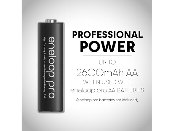 (4 Pack) Eneloop Panasonic Pro Battery Adapters