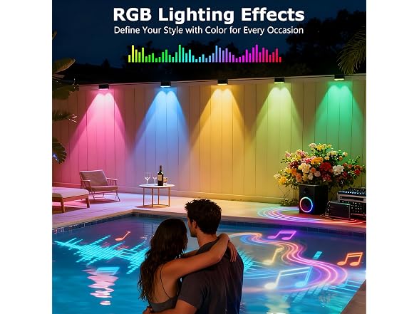 KIALUSH 16 Lights Smart Fence Lights
