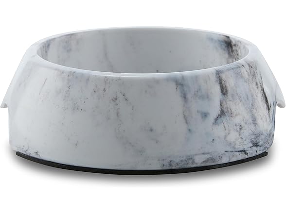 Marble Print Melamine Dog and Cat Food and Water Bowl