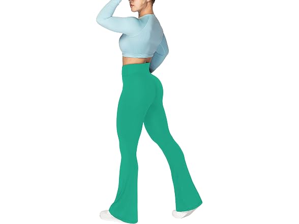 Sunzel Flare Leggings 32in M Golf Green
