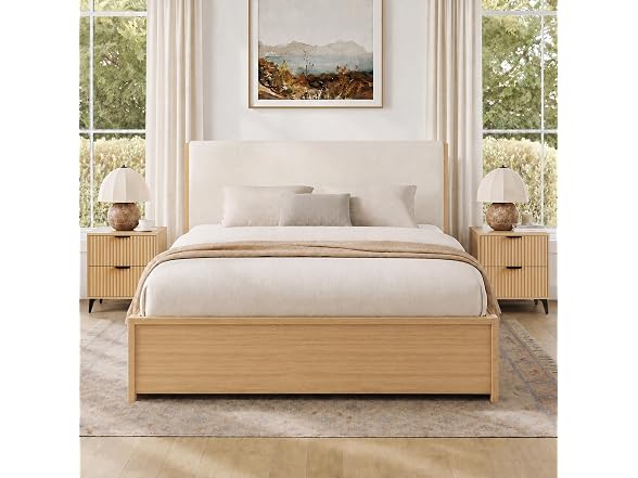 Wood Nightstand Set of 2