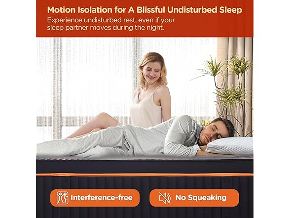 DIGLANT Queen Memory Foam Hybrid Mattress