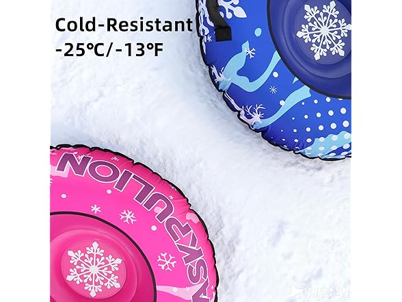 ASKPULION Snow Tube for Sledding Heavy Duty