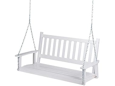 $99.99, Was $371.98, 73% Off! Shine Company 4216 Maine 54" Wood Porch Swing dealfomo